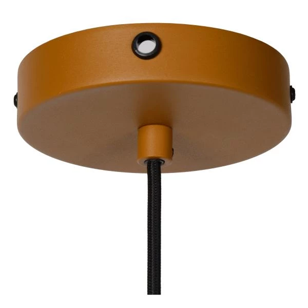 Lucide SIEMON - Pendant light - Ø 40 cm - 1xE27 - Ocher Yellow - detail 1